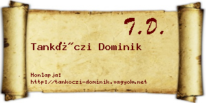 Tankóczi Dominik névjegykártya