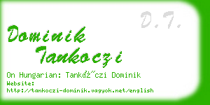dominik tankoczi business card